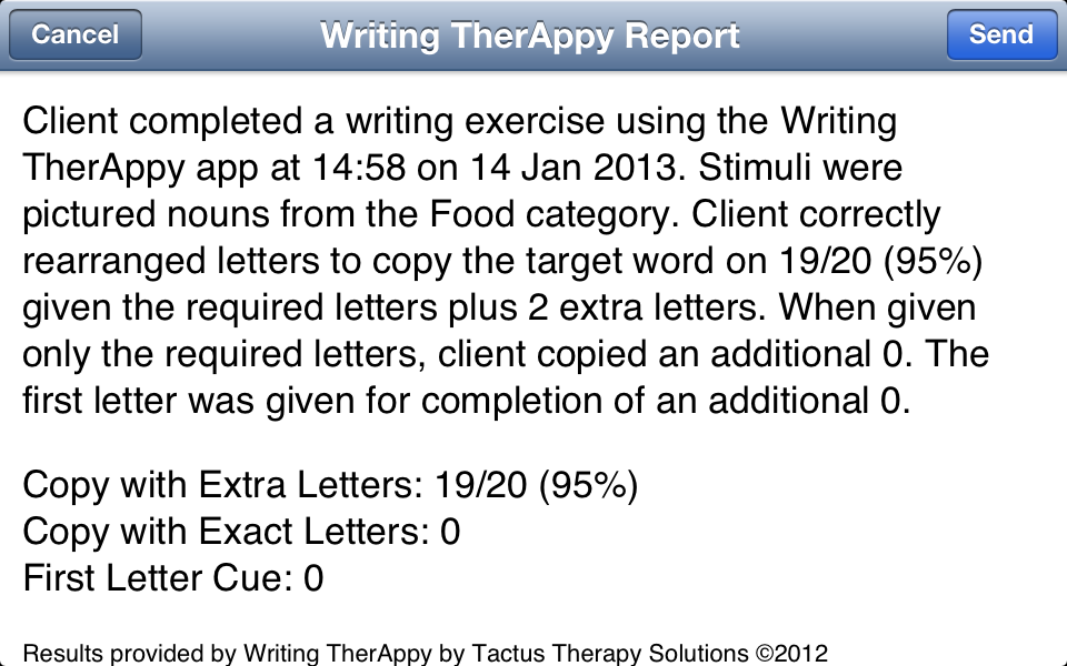 Writing TherAppy - Educational App